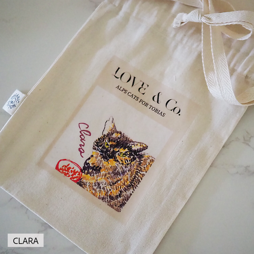 【トビアス応援】アルプスCATS ヨーコのお菓子入りギフトバッグ(寄付500円つき)