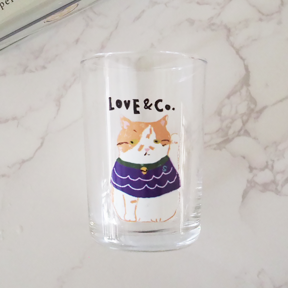 そっくりとーさんの招き猫グラス