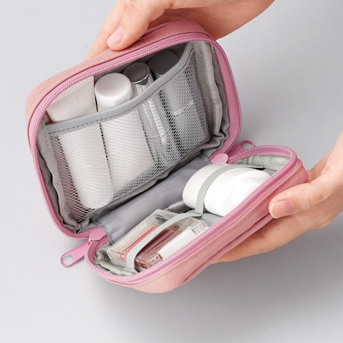 おかみちゃんの刺繍のマルチクッションポーチ