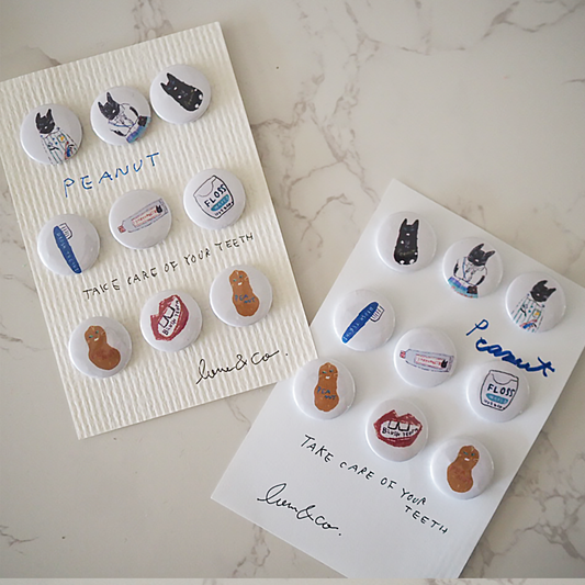 ピーちゃんの抜歯手術代応援 ミニバッジセット