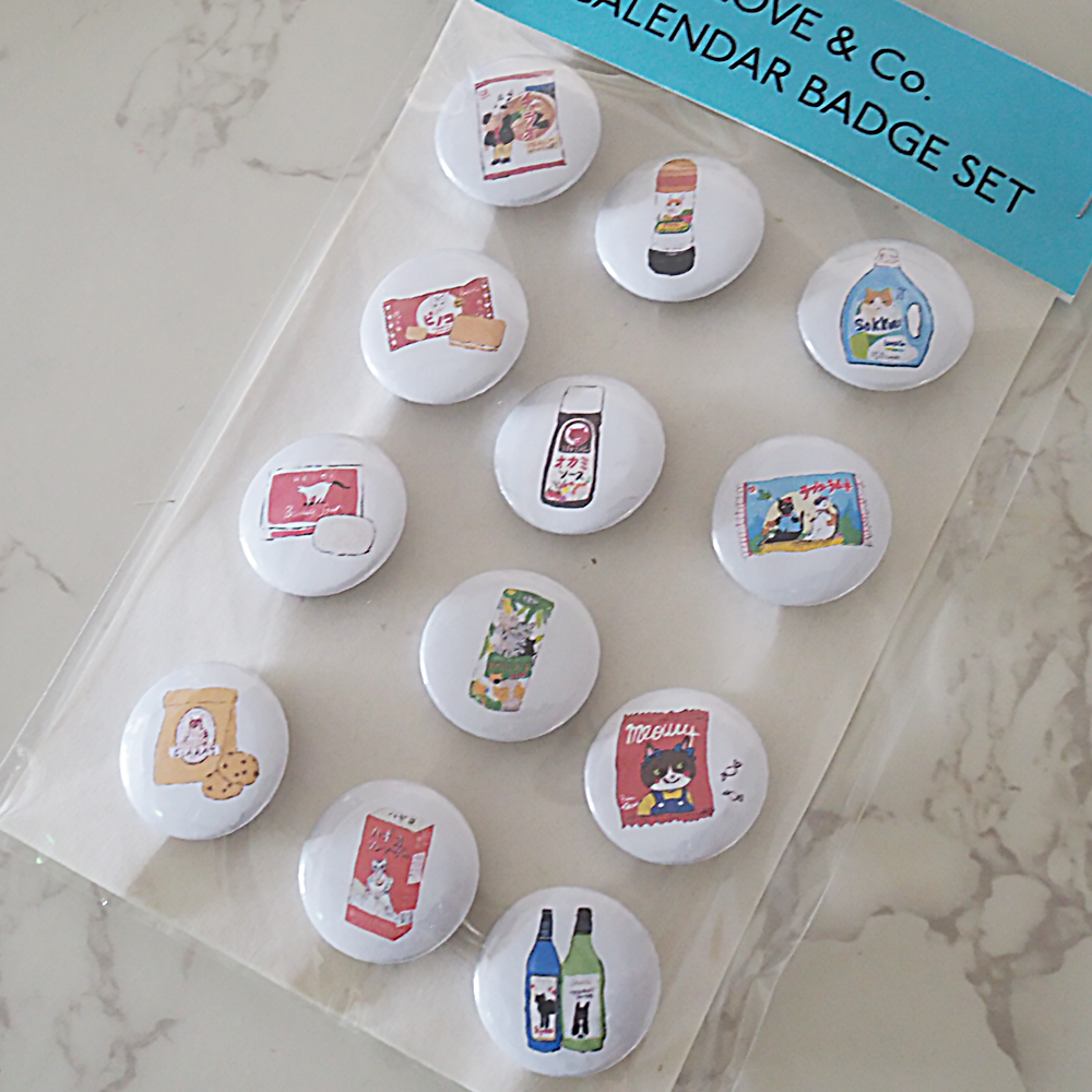 CALENDAR BADGE SET(12個入り)
