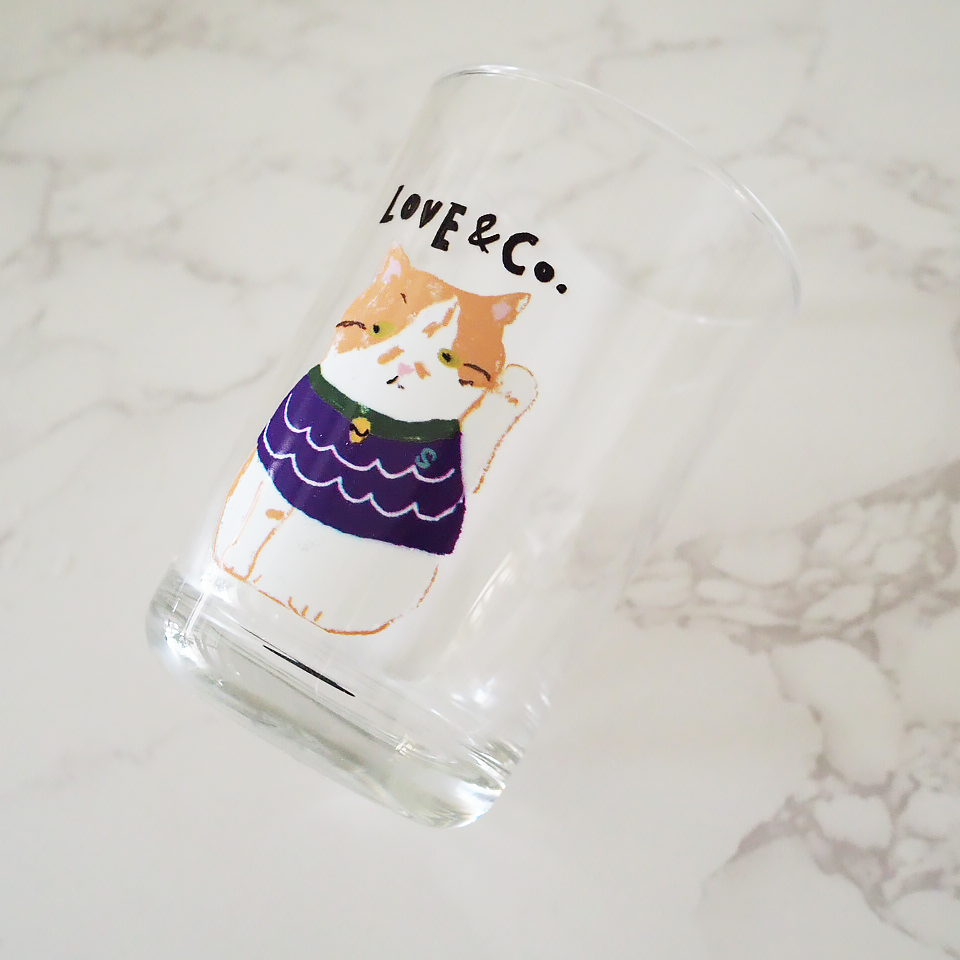 そっくりとーさんの招き猫グラス