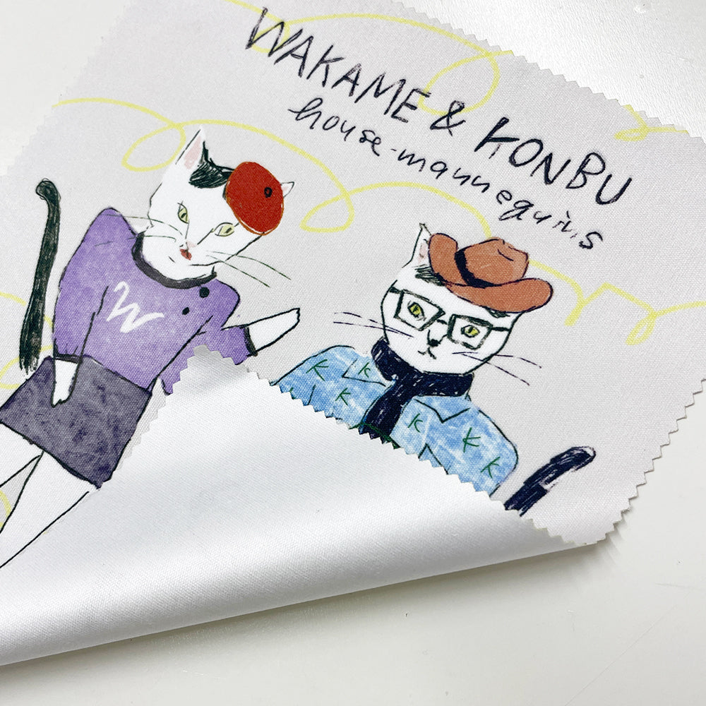 わかめと昆布のメガネ拭き