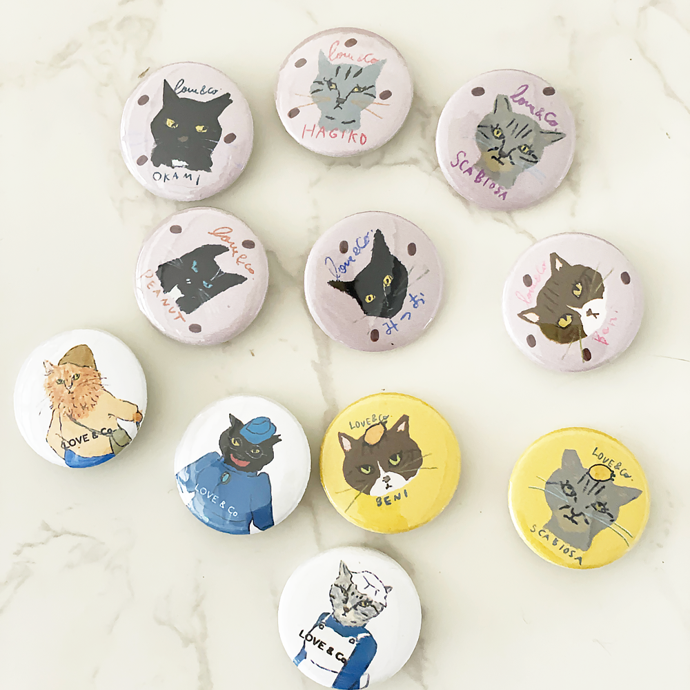 レアバッジ11個セット – LOVE&Co. 保護猫がはたらく会社
