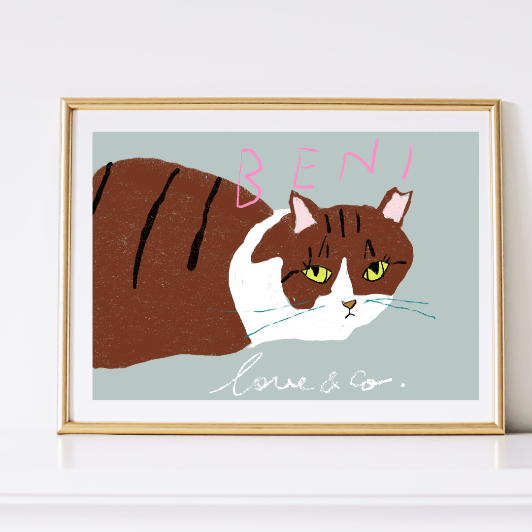 ラブコCATS デジタルアート/BENI – LOVE&Co. 保護猫がはたらく会社