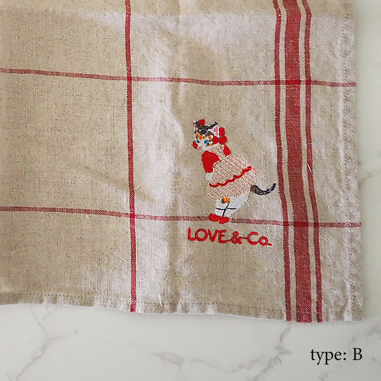 ピノ子の刺繍ランチョンマット【ぼったくりチェキつき】