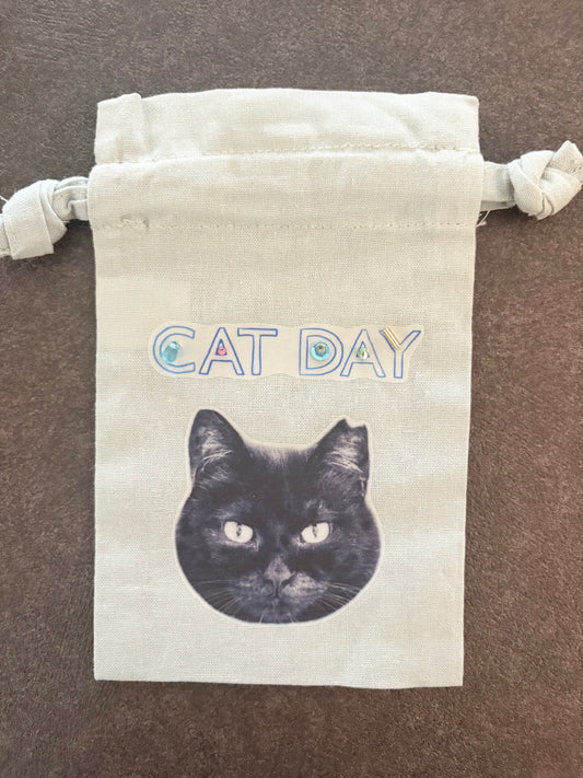 【CAT DAY】そればなさんのクッキーとコーヒー・ビーズ刺繍ミニ巾着セット
