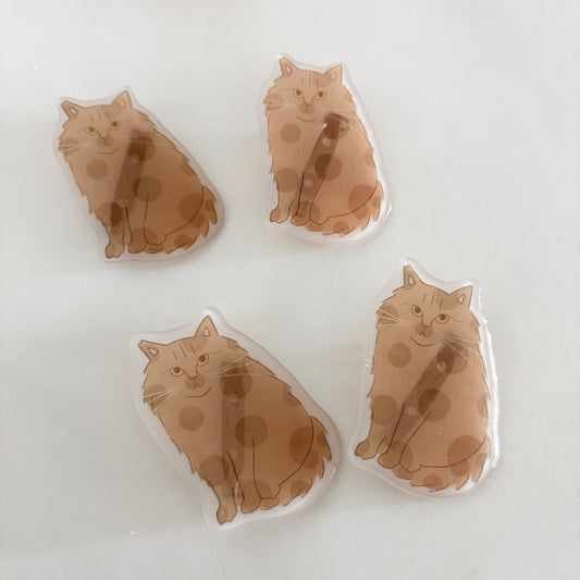 そればなさんの白チョコいちご&ロッテンマイヤーのクリアブローチ