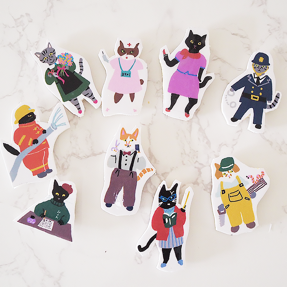 はたらくラブコCATS ミニマグネット