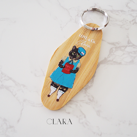 アルプスCATSのウッドキーホルダー