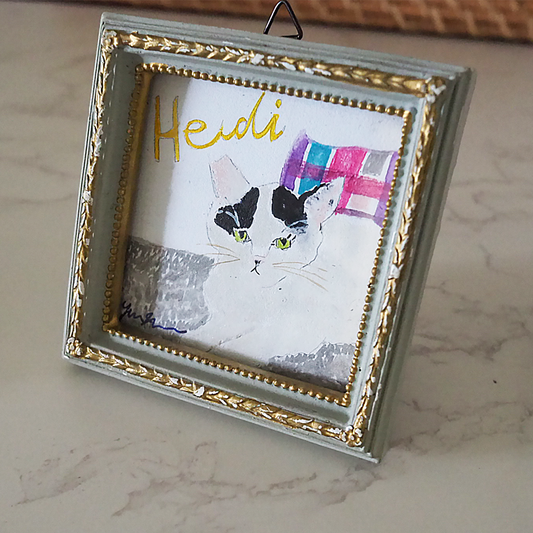 アルプスCATSイラストレーション原画 (一点もの・額装付き)by yumiimamura