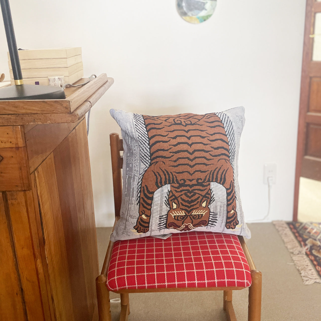 TIGER ジャガードクッションカバー