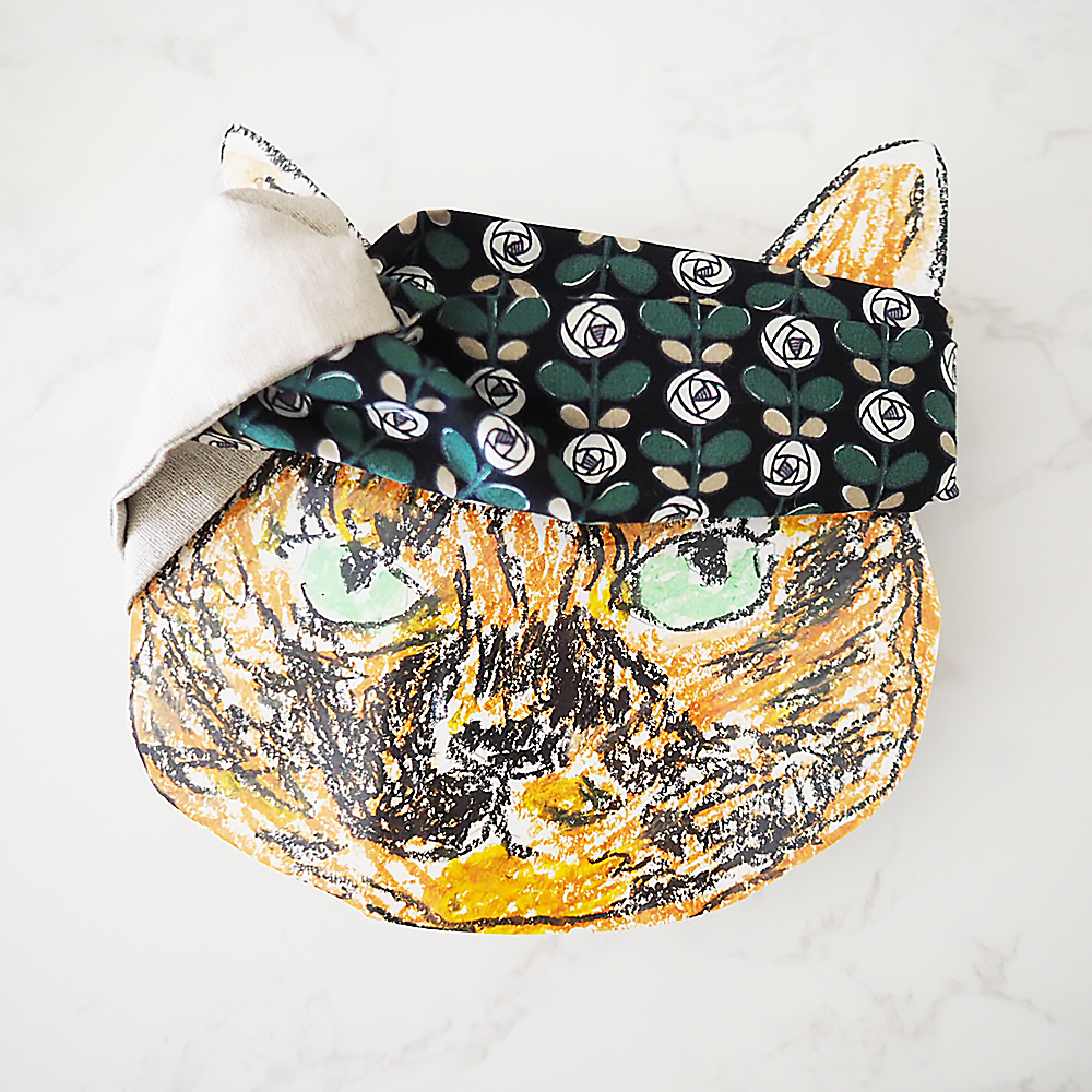 ケイコヤマシタのヘアバンド ラブコCATの台紙付き