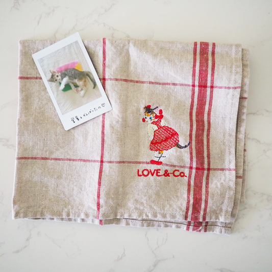 ピノ子の刺繍ランチョンマット【ぼったくりチェキつき】