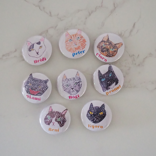 現役ラブコCATS缶バッジセット全８種