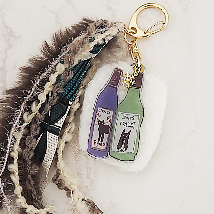 カレンダーイラストのプラ板キーホルダー（全12種）