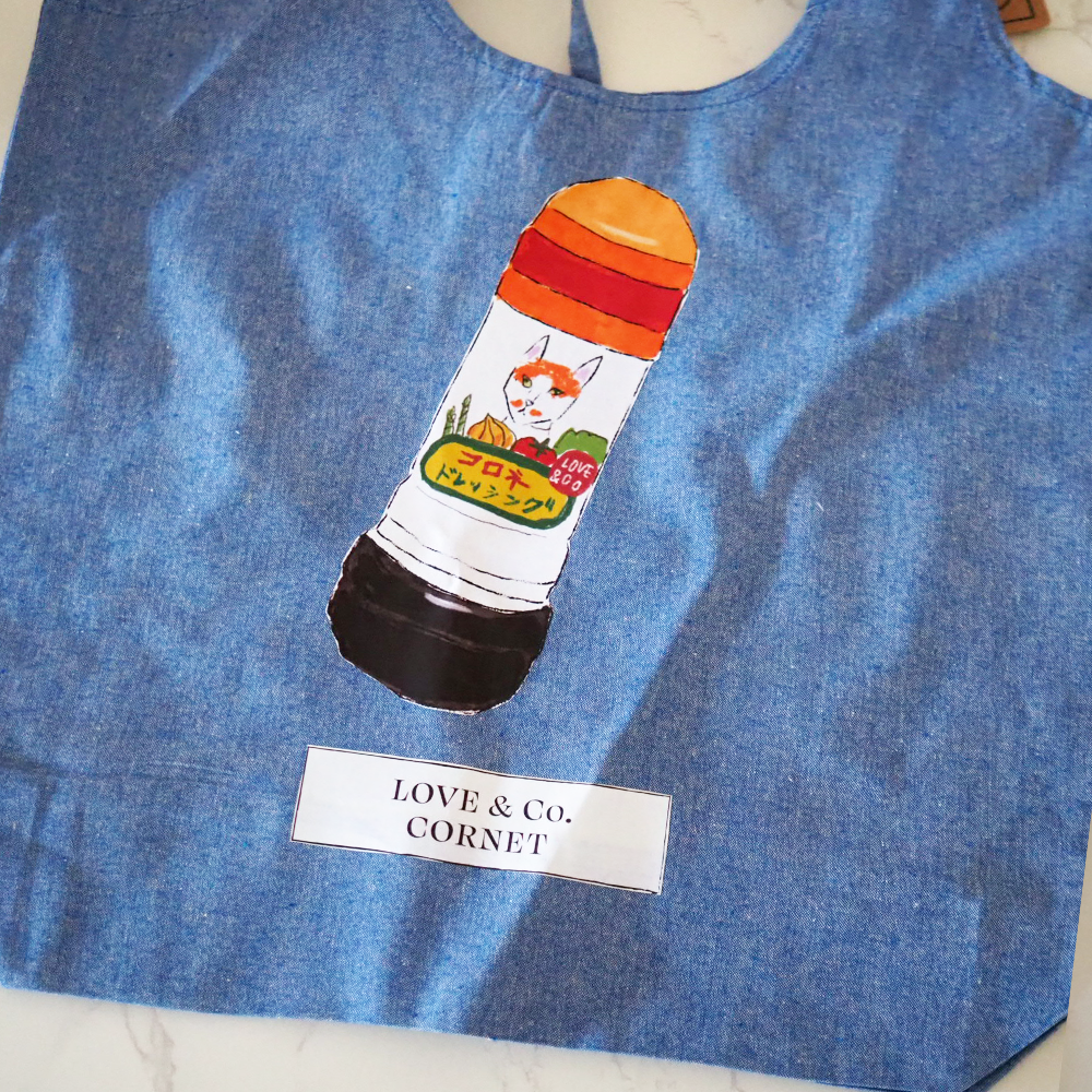 ラブコCATS 　リサイクルコットンマルシェバッグ