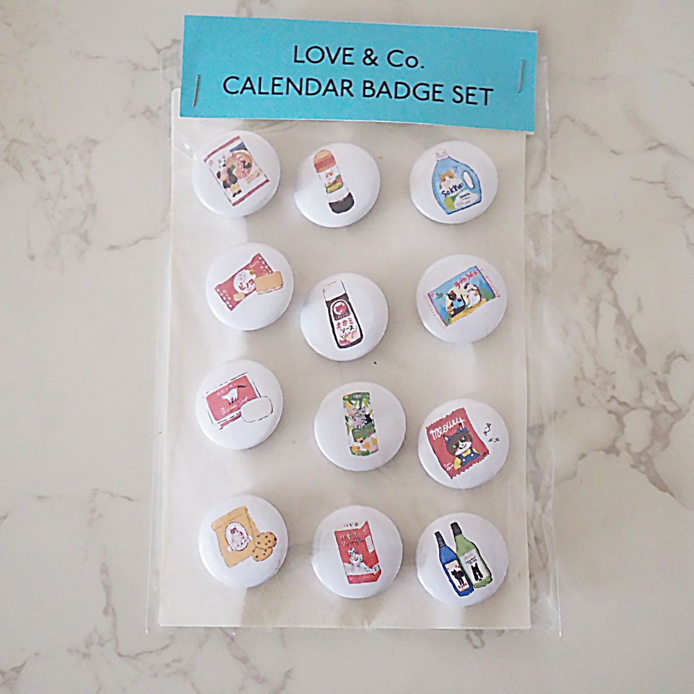 CALENDAR BADGE SET（12個入り）