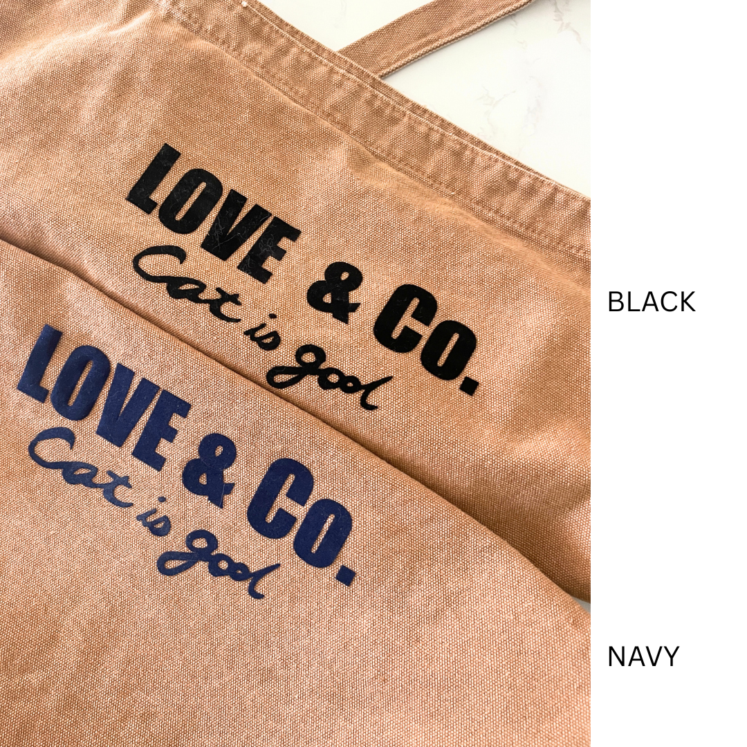 LOVE & Co. BIG TOTE cat is god (グチャフラワーブローチ付き）