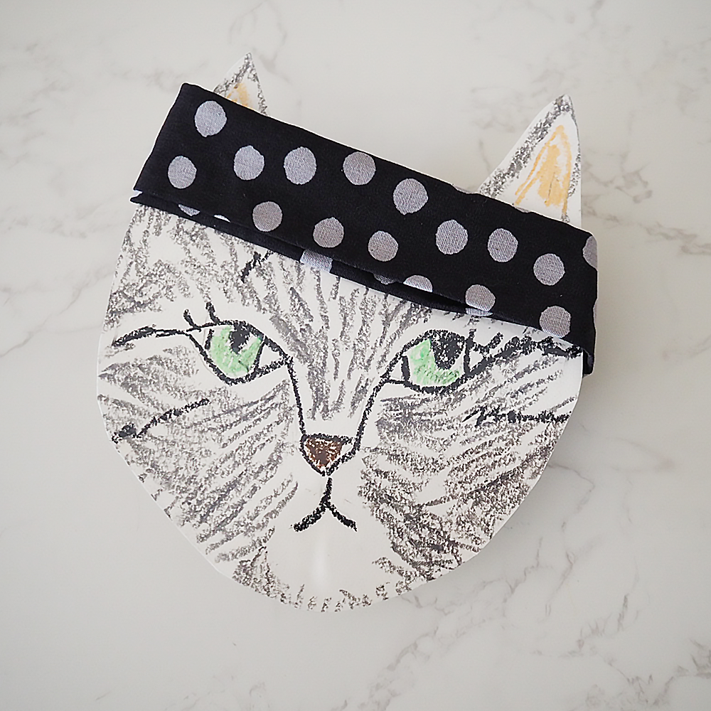 ケイコヤマシタのヘアバンド ラブコCATの台紙付き