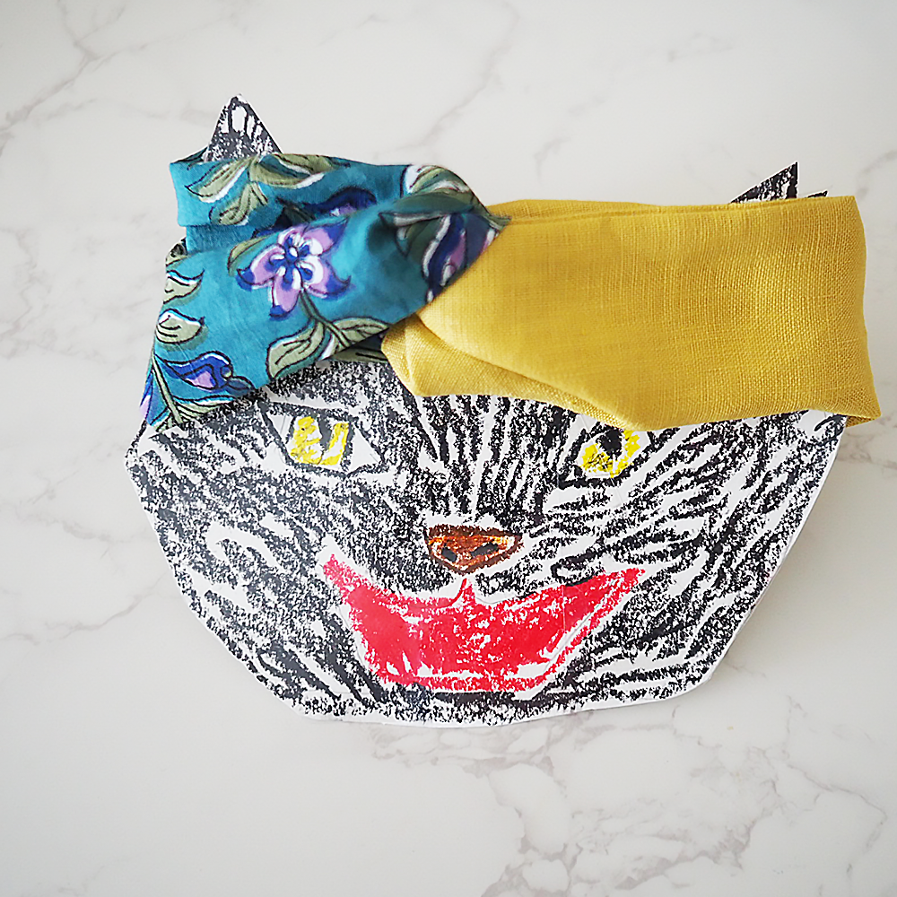 ケイコヤマシタのヘアバンド ラブコCATの台紙付き