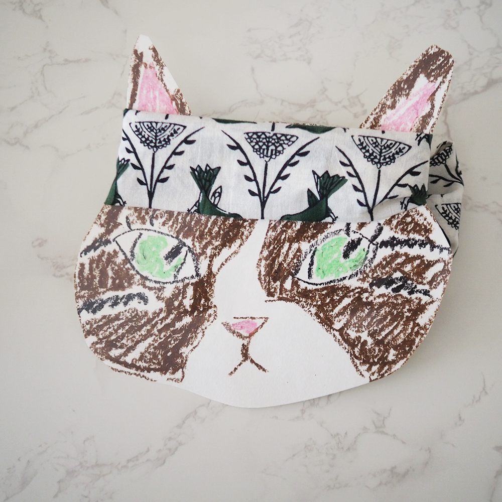 ケイコヤマシタのヘアバンド ラブコCATの台紙付き