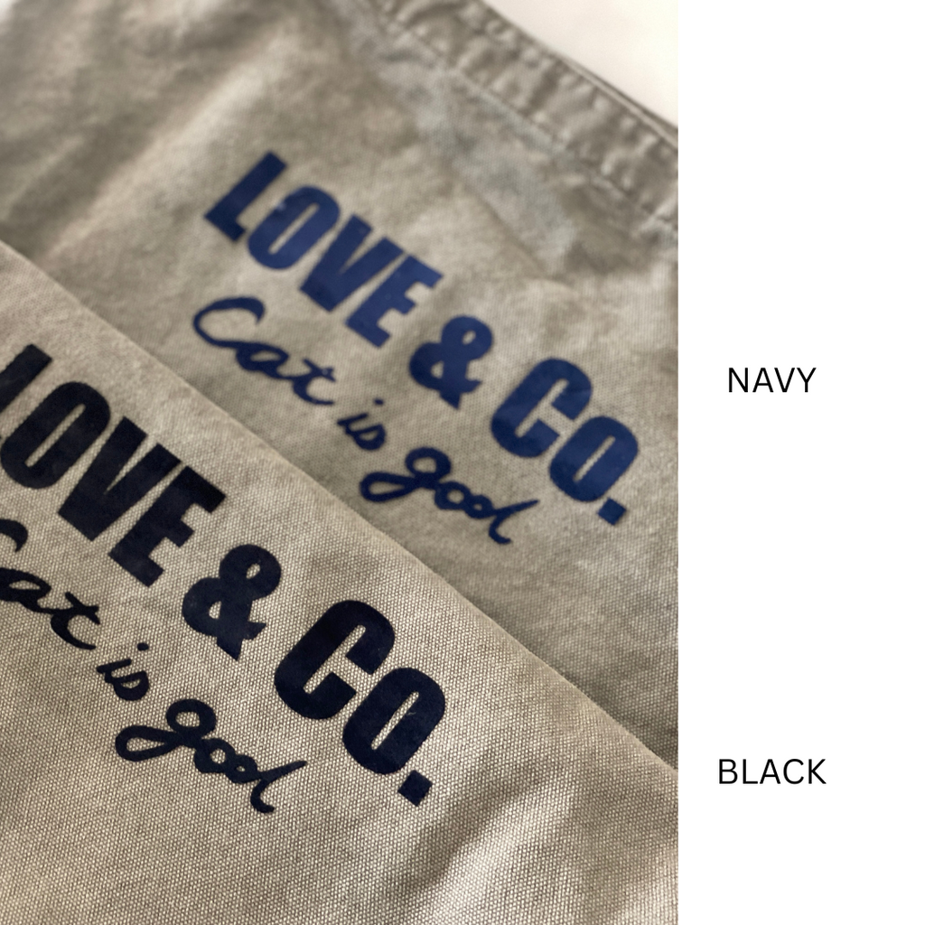 LOVE & Co. BIG TOTE cat is god (グチャフラワーブローチ付き）