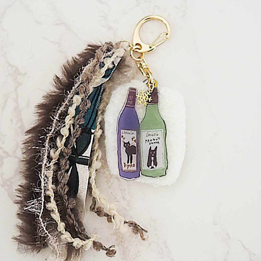 カレンダーイラストのプラ板キーホルダー（全12種）