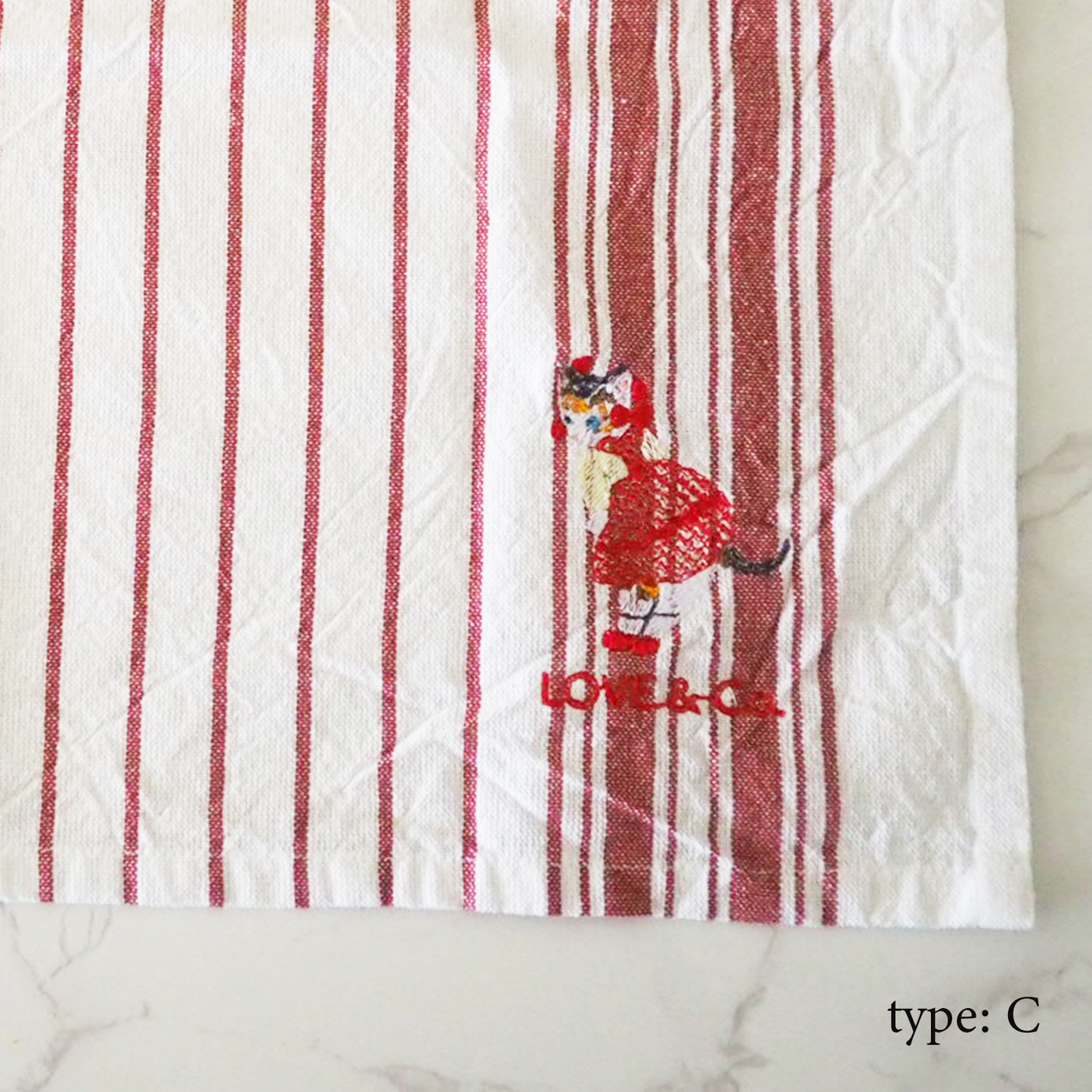ピノ子の刺繍ランチョンマット【ぼったくりチェキつき】
