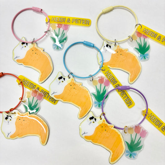 【ハイジ＆ペーター卒業記念】ワイヤーリングキーホルダー＆お弁当BAG