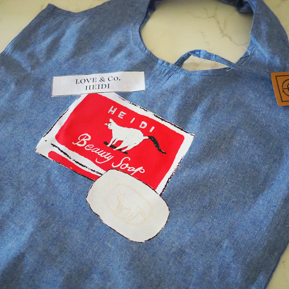 ラブコCATS 　リサイクルコットンマルシェバッグ