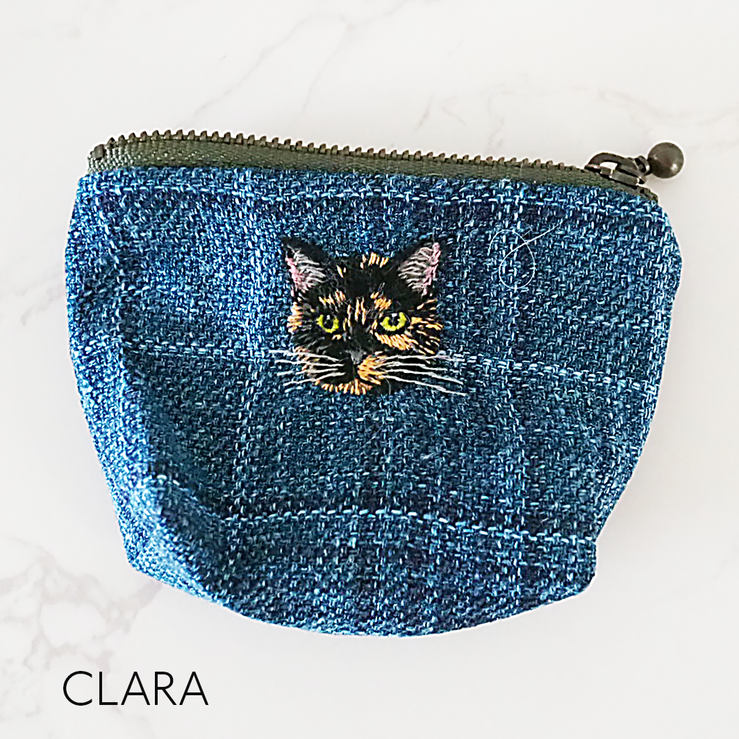 【トビアス応援】わほちゃん裁縫店の刺繍ポーチ