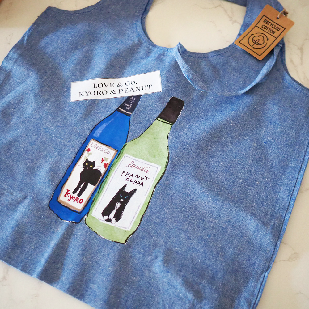 ラブコCATS 　リサイクルコットンマルシェバッグ
