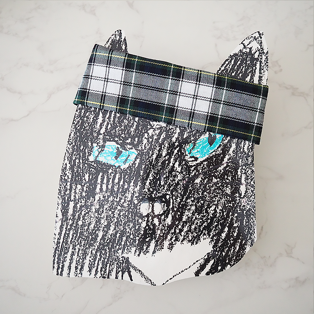 ケイコヤマシタのヘアバンド ラブコCATの台紙付き