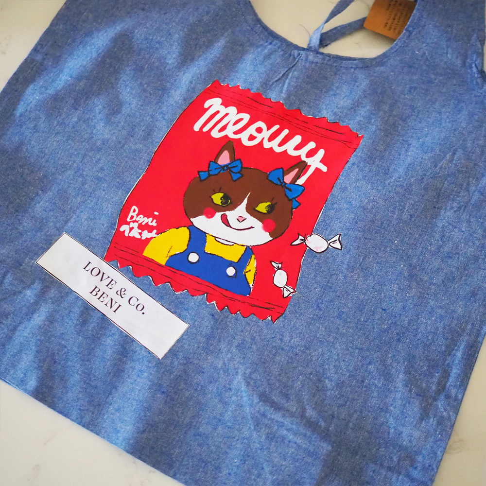ラブコCATS 　リサイクルコットンマルシェバッグ