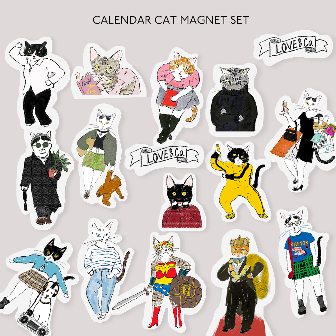 2025 カレンダーCAT マグネット