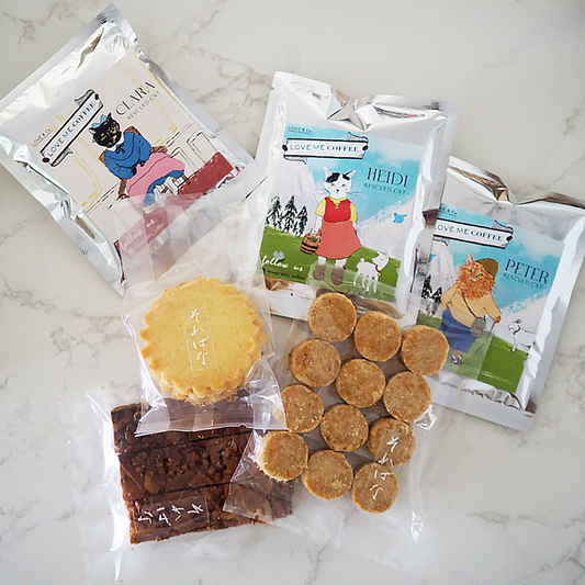 トビアス応援】アルプス猫団結お菓子＆コーヒーギフト